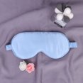 thumbnail image 2 of EeaseCA Natural Silk Blindfold Sleeping Eye Patch Adjustable Silk Blinder Shading Eye Patch Light Blue, 2 of 7