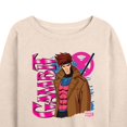 thumbnail image 3 of Marvel X-Men - Gambit With Logo - Women's French Terry Pullover Sweatshirt, 3 of 5