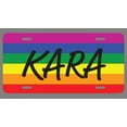 thumbnail image 1 of Kara Name Pride Flag Style License Plate Tag Vanity Novelty Metal | UV Printed Metal | 6-Inches By 12-Inches | Car Truck RV Trailer Wall Shop Man Cave | NP2054, 1 of 1