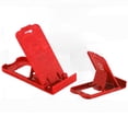 thumbnail image 1 of Mini Foldable Phone Stand Foldable Cell Phone Stand Desk Cell Phone Stand Mini Cell Phone Holder Simple Universal Foldable Desk Phone Stander For Home OfficeRed, 1 of 1