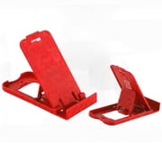 Mini Foldable Phone Stand Mini Cell Phone Holder Simple Universal Foldable Desk Phone Stander For Home OfficeRed
