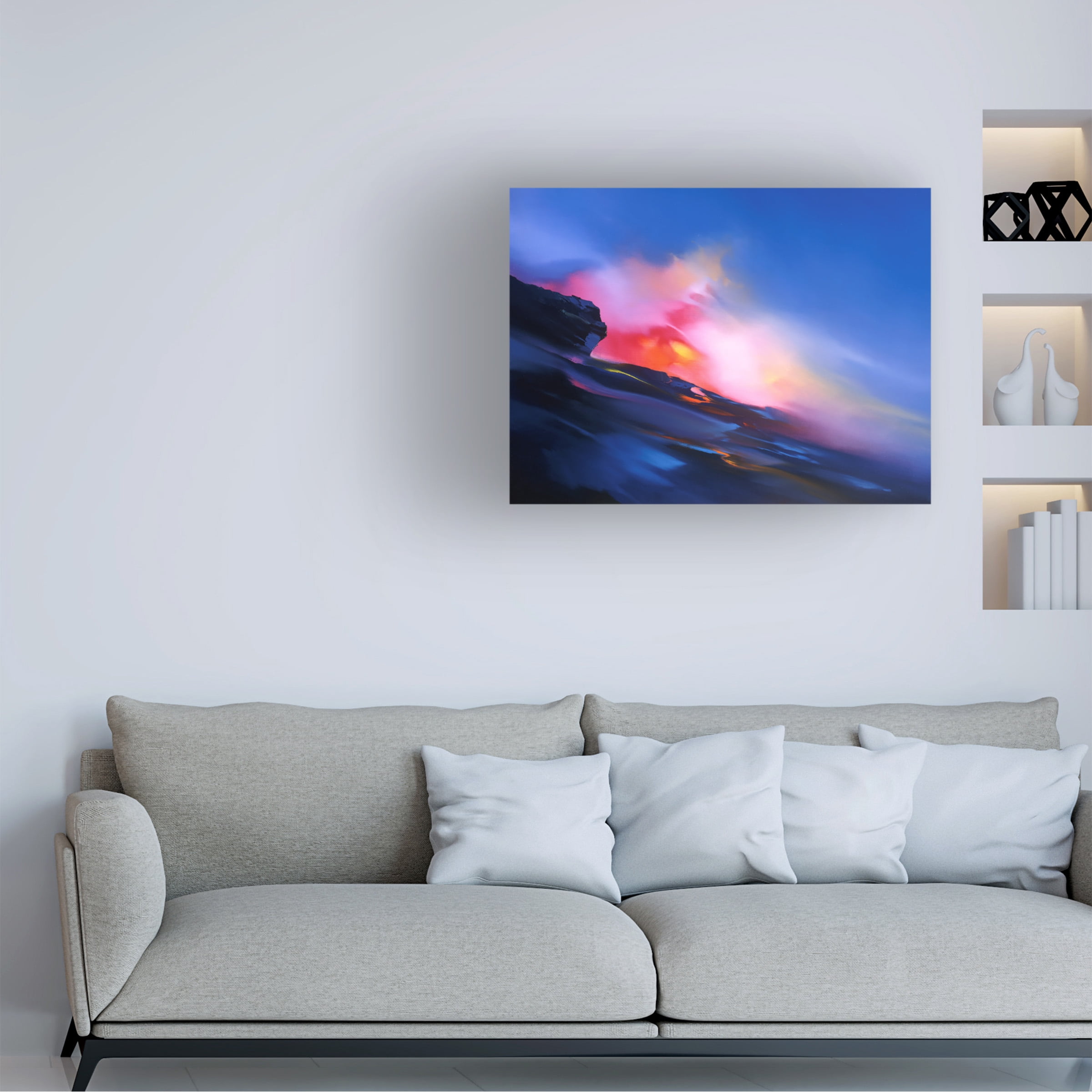 Canvas Wall Art - Thomas Leung 'Dawn of Pele' Wall Art for Living Room, Bedroom, or Office DÃ©cor by Trademark Fine Art - 24 x 18 Inches