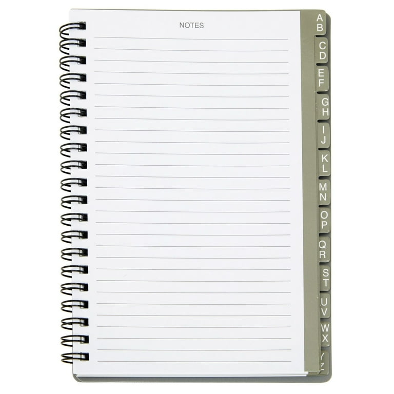 WEATE Spiral Password Book With Alphabetical Tabs, Sall Password Keeper Book For Seniors