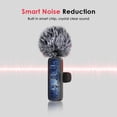 thumbnail image 3 of Micrófono inalámbrico Mini Mic Pro para iPhone, iPad, Android, micrófono Lavalier para grabación de vídeo, paquete de 2 micrófonos para iPhone, grabación nítida con USB-C para micrófono Podcast, ASMR,, 3 of 5