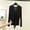 #249-Black, variant on TaTaai Womens Long Sleeve Cardigan V Neck Loose Fit Solid Soft Silky Open Front Kimono with Sleeveless Vest Two Piece Set for Summer Gift