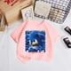 thumbnail image 4 of Camiseta de pareja para niños de 2 a 12 años, ropa de verano de Sonic para niños, ropa para niñas, niños, madres y niños, 4 of 5