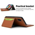 thumbnail image 2 of Dteck Case for Samsung Galaxy A51 5G 6.5-inch, Luxury Magnetic Skin-Friendly Feel Leather Card Holder Wallet Case Folio Kickstand Cover,Brown, 2 of 8