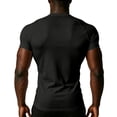 thumbnail image 3 of Yifymode Men's Compression Shirts Short Sleeve Body Shaper Slimming Shapewear Baselayer Athletic Workout Shirts,Black S, 3 of 3