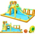thumbnail image 2 of JOYMOR Kids Lawn Water Slide, Orange, 185 x 143 x 90 in, 2 of 8