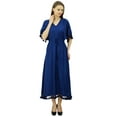 thumbnail image 2 of Bimba Women's Designer Tassel Kaftan Dress Kimono Sleeve Long Maxi Coverup Gown, 2 of 5