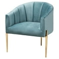 thumbnail image 2 of Baxton Studio Clarisse Glam / Luxe Upholstered Velvet Accent Chair, 2 of 2