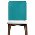 thumbnail image 6 of Teal Chair Back Cover for Dining Room, Turquoise Pure Teal Removable Kitchen Chair Slipcovers, Washable Seat Protector for Restaurant Party Banquet Wedding Décor, 6 of 9