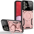 thumbnail image 7 of Case for Samsung Galaxy A23 with Magnetic Attraction 360° Ring Stand Cover for Samsung Galaxy A23 with Screen Camera Protector Hard PC TPU Case Green, 7 of 7