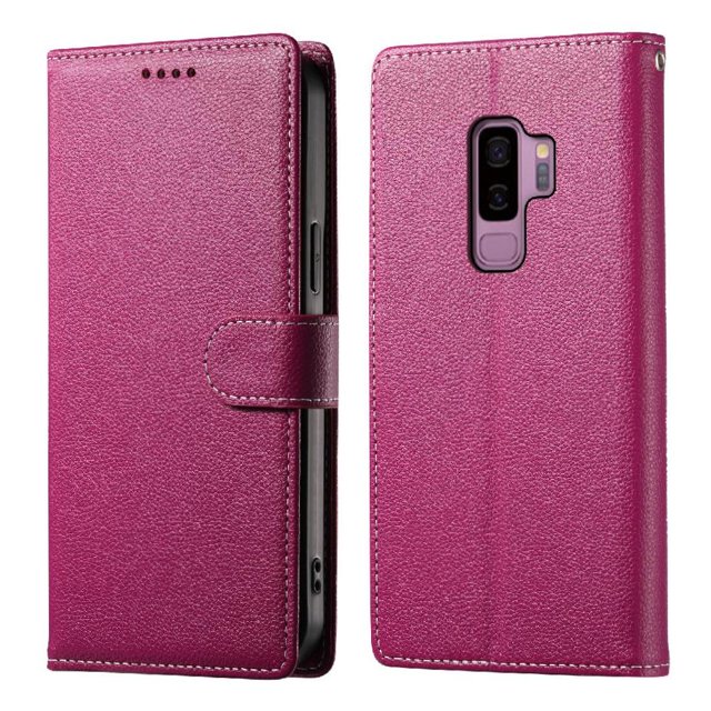 Funda para FOXDOCK Samsung Galaxy S9 Plus– Cuero Premium, 3 ranuras para tarjetas, Protección contra impactos