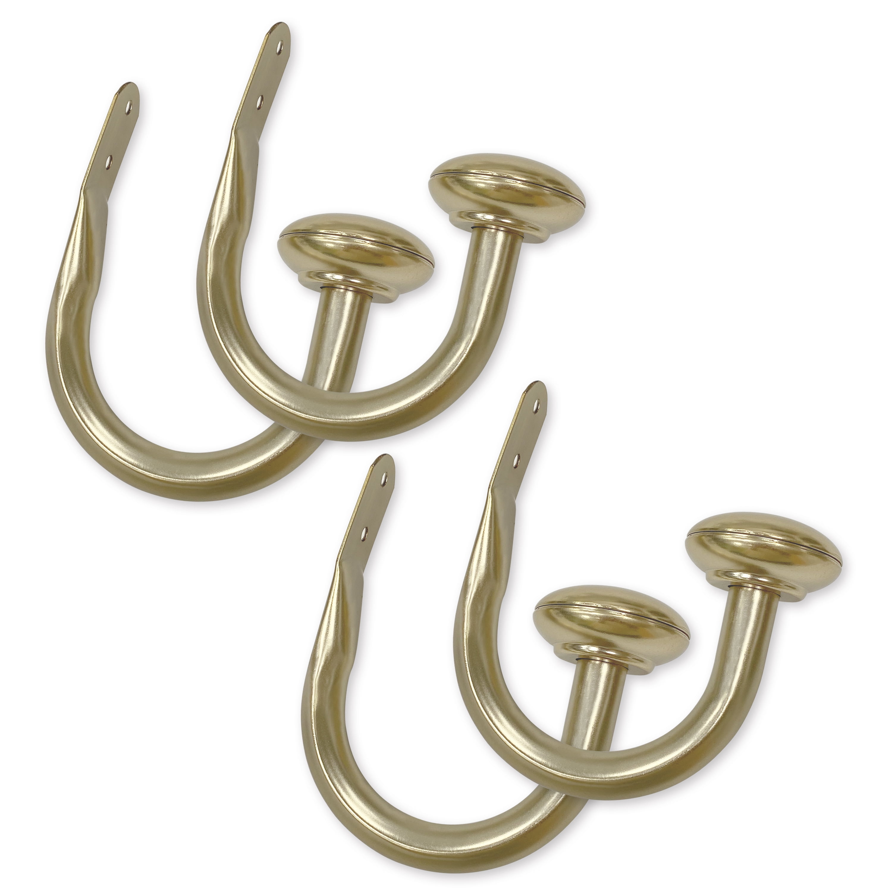 Lumi 3/4 in. Dia. Curtain Holdback (4 Pack) - Champagne