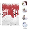 thumbnail image 4 of Red Christmas Reindeer Pattern Blanket,Comfortable Soft Flannel Throw Blanket,All Season,Warm Lightweight Blankets for Sofa Bed Couch Living Room Chair,30"x40", 4 of 4