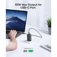 thumbnail image 2 of Cargador USB C Baseus 65W, 3 puertos, GaN plegable, para iPhone, 2 of 7