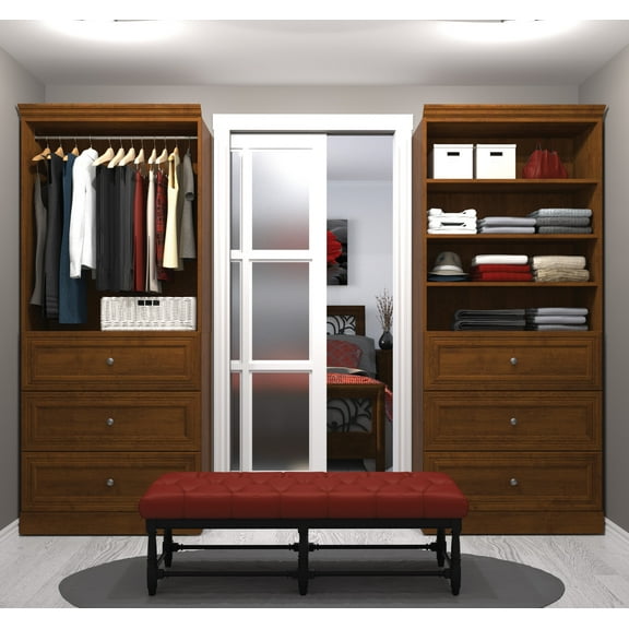 Versatile by Bestar 72'' Storage Kit in Tuscany Brown