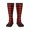 3 Black, variant on Women's Knee High Socks Buffalo Plaid Red Checkered Thermal Soft Knee Long Socks