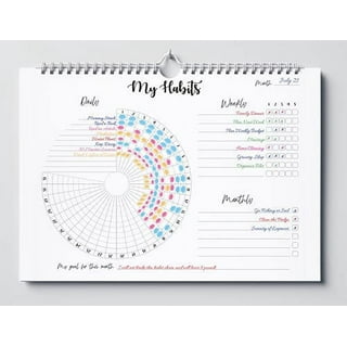 gisgfim Habit Tracker Calendar Motivational Habit Tracking Journal