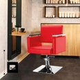 thumbnail image 4 of Silla Sillón de Barberia Hidráulico Big Room BSSBCH000001 rojo, 4 of 7