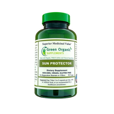 Green Organic Supplements Sun Protector  Sunscreen  Polypodium Leucotomos (Pack of 3)