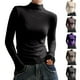 thumbnail image 1 of Camisa de manga larga,Camiseta de manga corta de poliéster para mujer, cuello redondo, informal, ligera y cómoda, ideal para uso diario en primavera y verano, sopatenor, 1 of 8