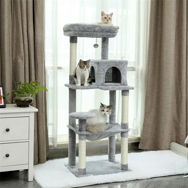 Pefilos Cat Condo for Indoor Cats wall MultiLevel Cat Tree House for Large Cats Sturdy Cat Tree