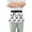 Cartoon French Bulldog Face, variant on Cute Giraffe and Daisy Server Apron with 3 Pockets Waterproof Waitress Waist Short Apron for Man Woman 12 Inches