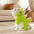 thumbnail image 5 of Steadline Dinosaur Costume for Small Dogs and Cats,Winter Flannel Pet Hoodie with Cute Dino Design,Warm Fleece Clothing for Puppies and Kittens, 5 of 6