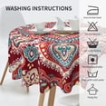 thumbnail image 5 of Mandala Round Tablecloth 60 Inch Waterproof Tablecloths Boho Table Cloth Decorative for Picnic Party Holiday Home Indoor Outdoor, 5 of 6