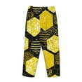 thumbnail image 5 of Balery Geometric Pattern with Bee print Women's Pajama Pants,Ultra Lightweight Pjs,Lounge Pant-X-Large, 5 of 9