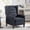 Black, variant on Black 27.16''Manual Wing Chair Recliner with Comfortable Padded Back and Armrests,Classic Upholstered Reclining Armchair for Living Room,Bedroom,or Reading Nook,Cozy,Durable,Great for Relaxation