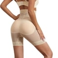 thumbnail image 4 of ylioge Plus Size Shapewear for Women, Womens High Waisted Shorts Shapewear Waistband Hip Lift Safety Shapewaer Thigh Slimming Solid Color Seamless Underwear Bodysuits Spring, 4 of 6