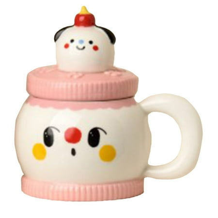 

Cute Ceramic Mug Cup With Lid For Breakfirst For Kids Women Girl Cute Coffee Mugs Cups Bar Vacuum Insulated Mug Ceramic Young And Hungry Mug Dinner Glasses G Full Cups Coffee Cup Set with Words