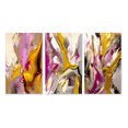 thumbnail image 2 of Designart "Luscious Interlude Divine Secrets in Abstract I" Abstract Painting Wall Art Set Of 3 - Modern Pink Gallery Wall Set For Home Decor, 2 of 6