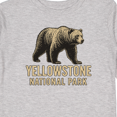 thumbnail image 4 of Inktastic Yellowstone National Park Bear Illustration Boys or Girls Long Sleeve Toddler T-Shirt, 4 of 5