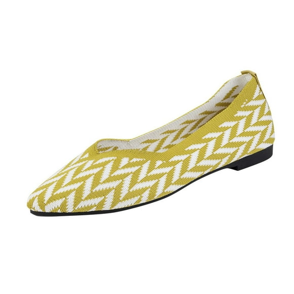 Women's Flats, Slip On Pointed Toe Flats, Breathable Knit Mesh Casual Shoes For Women, Comfortable Everyday Flat