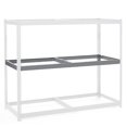 thumbnail image 3 of Global Industrial USBD3672N Double Rivet Additional Shelf - No Deck, Gray - 72 x 36 in., 3 of 3