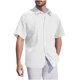 thumbnail image 2 of pstuiky camisetas de hombre, Blusa informal de manga corta con cuello vuelto y color liso para hombre camisetas de hombre l, 2 of 5