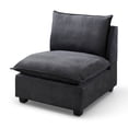 thumbnail image 5 of LUCKHAO Oversized Modular Sectional Sofa with Movable Ottoman, Chenille Cloud Couches Set for Living Room, Modern DIY Combination Convertible U / L Shaped Sofas, 5 of 8