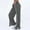 Gray, variant on ALLLIST Womens Sweatpants Wide Leg Joggers Striped Beige Casual with Pockets Athletic Ladie's Pants