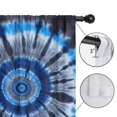 thumbnail image 4 of Blackout Kids Curtains,Blue White Tie Dye Spiral Pattern Childrens Insulated Curtains Set Of 2,Bedroom Essentials,Toddler Room Decor 42"x54", 4 of 5