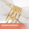 thumbnail image 2 of 4pcs Napkin Buckle Halloween Exquisite Ghost Palm Shaped Napkin Holders, 2 of 4