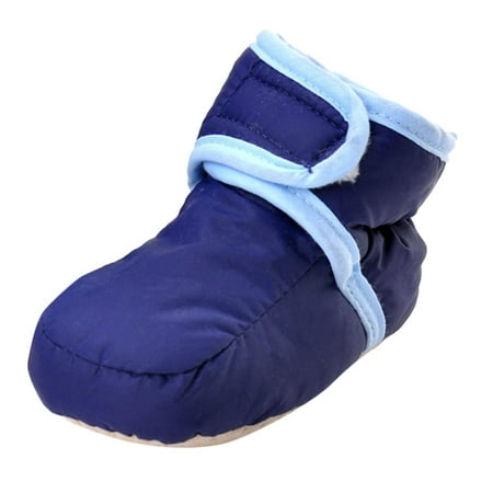 

0-24M BABY NEWBORN TODDLER INFANT PREWALKER COTTON SHOES - Navy 11