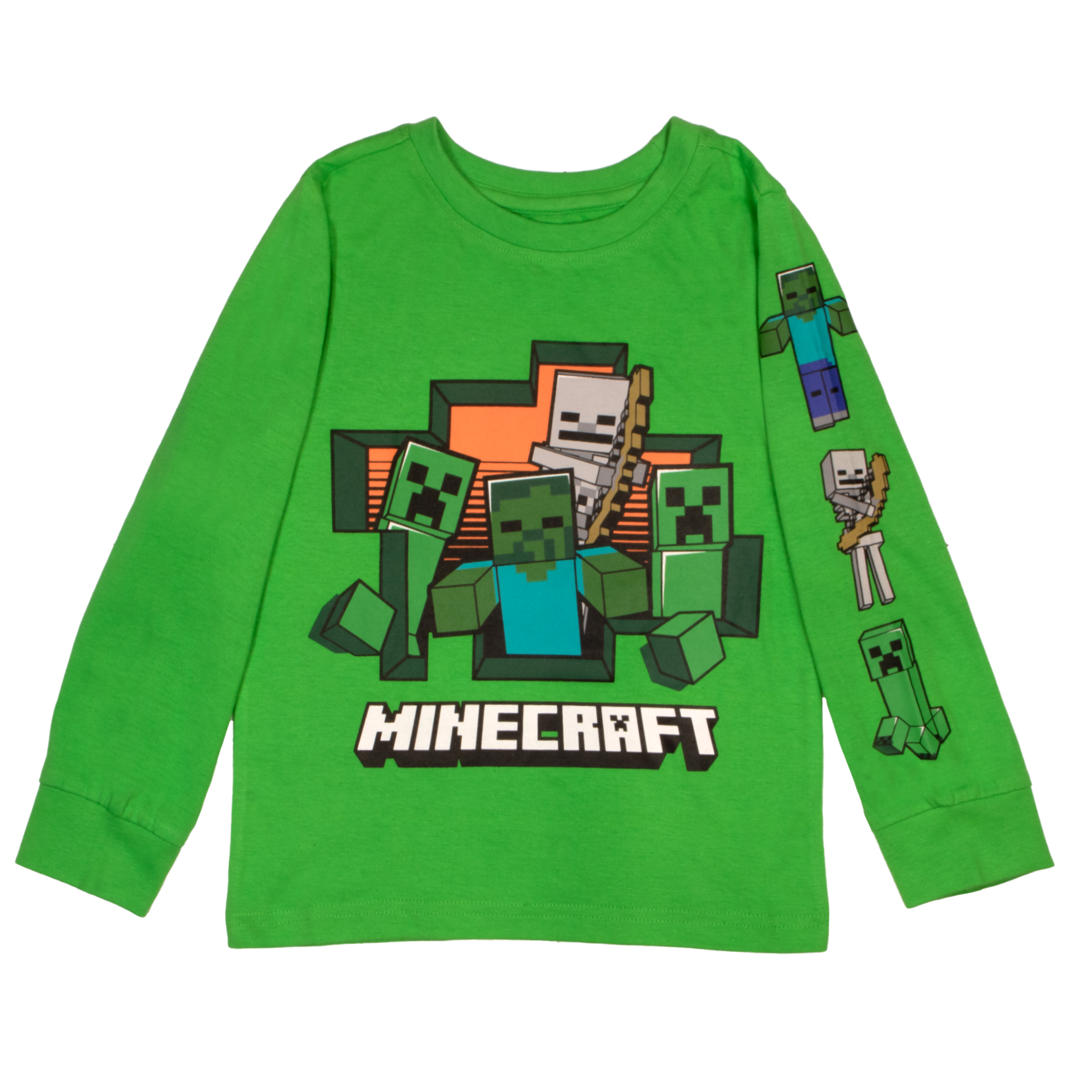 Minecraft Characters Boys Long Sleeve T-Shirt 2-Pack photo 6