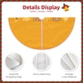 thumbnail image 3 of Sikiie Pumpkin Pie Gnome Nativity Christmas Tree Skirt, Jesus Christian Winter Holiday Tree Mat Decoration(30-48IN)48", 3 of 6