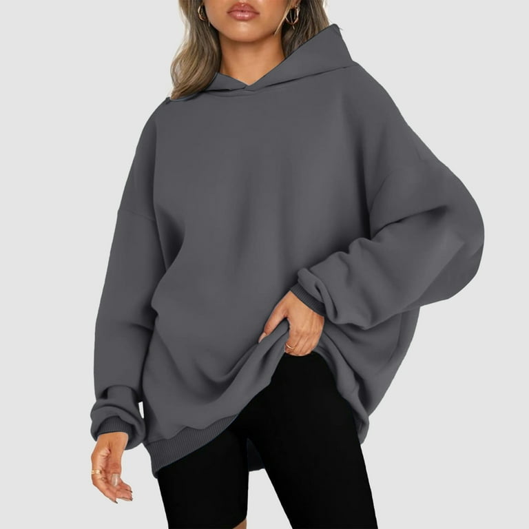 Plain hoodies top for girls