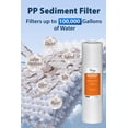 thumbnail image 2 of iSpring F3WGB32BCPB 20" x 4.5" Whole House Water Filters for WGB32B Series Water Filter Systems, includes Sediment, Carbon Block, and Lead-Removal Filters, 2 of 7