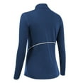 thumbnail image 1 of Minnieouse Ropa deportiva para mujer, sudadera de manga polar para Yoga, ropa para trotar, conjunto ajustado elástico fino para gimnasio conjuntos de ropa Azul marino SG Minnieouse AP013544-19, 1 of 6